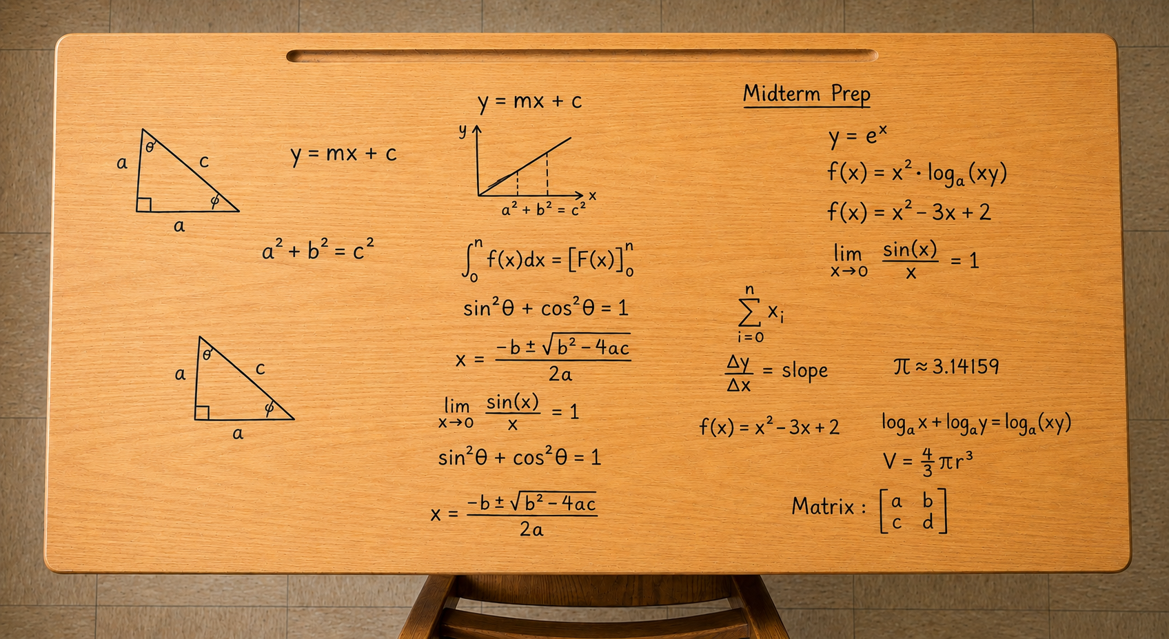 The Maths Class Table in Battle Pens